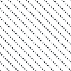Fototapeta premium Doodle seamless pattern with hearts