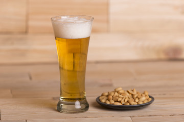 beer and peanuts