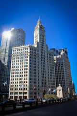 Fototapeta na wymiar Skyscrapers of Chicago, Illinois, USA