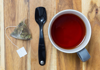 Tea Time Hintergrund auf Holz