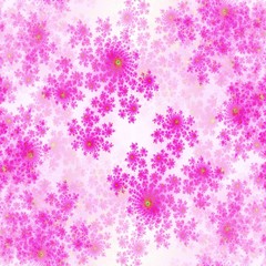 Pink and white floral design wallpaper background