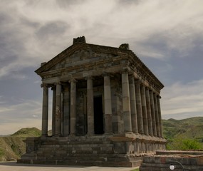 Fototapeta na wymiar Hellenistic Garni temple at Caucasus Mountain, Armenia