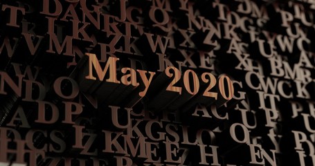 May 2020 - Wooden 3D rendered letters/message.  Can be used for an online banner ad or a print postcard.