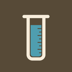 Laboratory flat icon. Medical vector