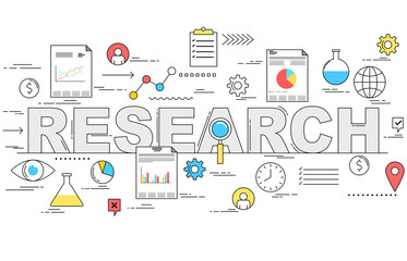 Market research and analysis concept illustration