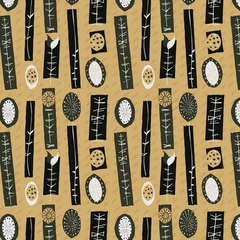 Printed roller blinds 1950s 1950s Retro Mid-Century Seamless Pattern