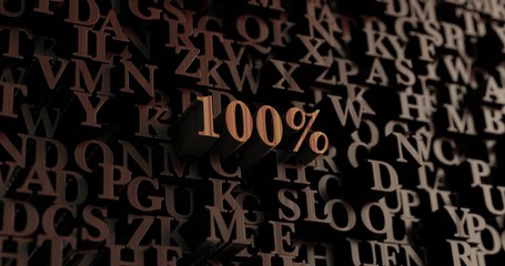 100% - Wooden 3D rendered letters/message.  Can be used for an online banner ad or a print postcard.