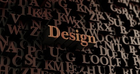 Design - Wooden 3D rendered letters/message.  Can be used for an online banner ad or a print postcard.