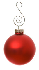 Single Red Christmas Ornament