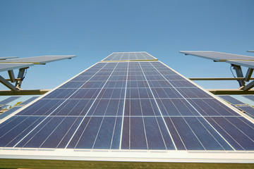 Solar panels. Alternative sources of power. Solar farm.