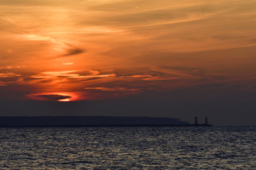Blick auf Warnemünde