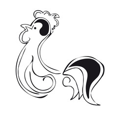 The image of a rooster.