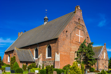 Fototapeta premium Petrikirche in Landkirchen auf der Insel Fehmarn