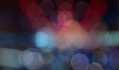 Colorful defocused bokeh lights