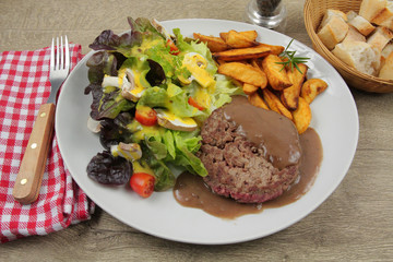 steak, salade 21102016