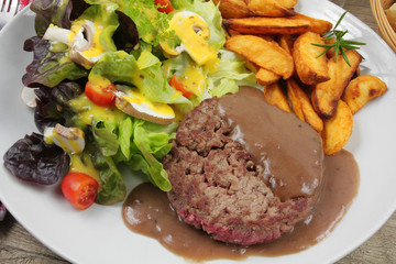 steak, salade 21102016