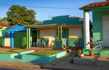 Fototapeta na wymiar houses of Vinales village,Cuba