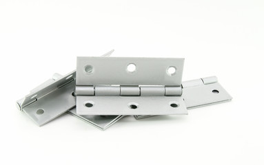 Door hinges isolated on white background