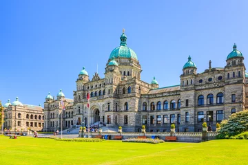 Kussenhoes Victoria, British Columbia. Parliament building. © SCStock