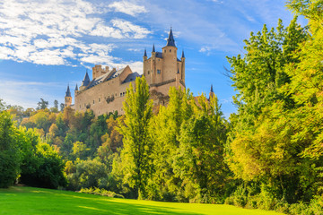 Fototapeta na wymiar Segovia, Spain. The Alcazar of Segovia