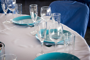 served table