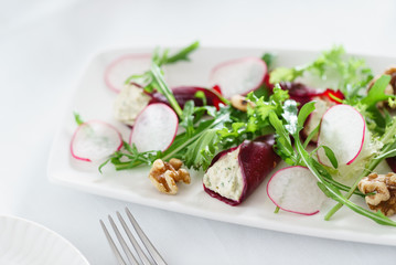 beetroot with goat cheese