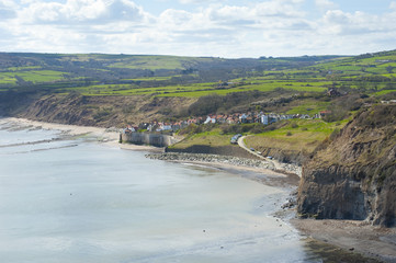 Landscape vie of Robin Hoods Bay