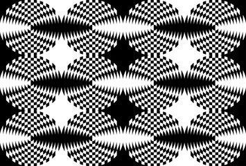 Plakat minimalistic geometric seamless pattern, vector