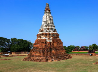 Ancient buddha statue historic site in Ayuttaya province,Thailan