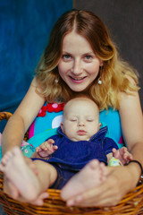 beautiful mother and her incredible little daughter together