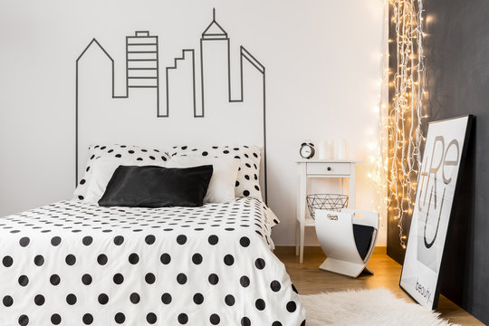 Comfortable female bedroom