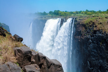 Victoria Falls at the border of Zambia and Zimbabwe