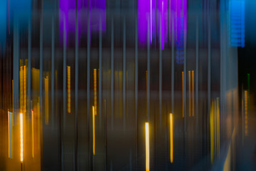 Lichtstreifen von LED, vertikal