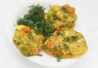 Healthy baked vegan vegetable pakoras