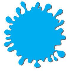 
Vector Illustration with Cute Cartoon Color Paint Splashes Isolated On A White Background, Splatters, Splodges, Blots, Backdrop. It Can Be Used As A Wedding Card