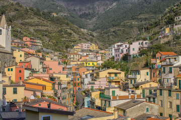 Fototapeta na wymiar Riomaggiore in Cinqueterre