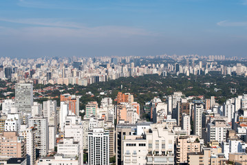 Endless view of buildings in Sao Paulo city