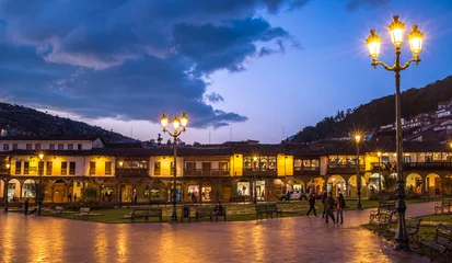 Fototapeten Plaza de Armas in historic center of Cusco, Peru © javarman