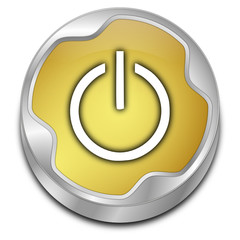 Power Button - 3D illustration