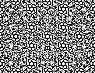 ancient black and white celtic seamless pattern, vector