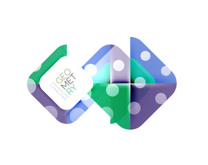 Modern square abstract background