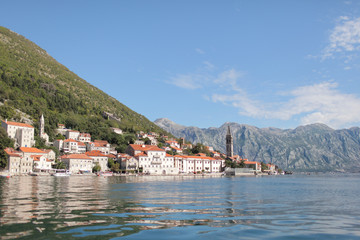 Fototapeta na wymiar Beauty Kotorska Bay in the Montenegro