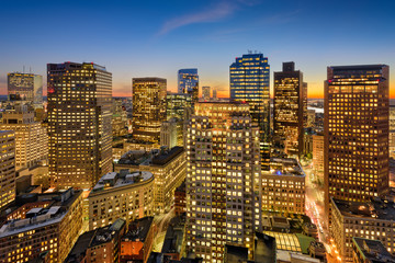 Fototapeta na wymiar Boston Financial District
