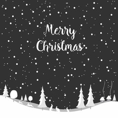 Fototapeta premium Merry christmas rabbit, Happy New Year