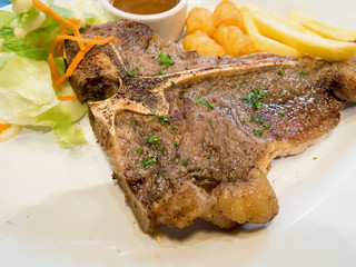 Grilled T-bone steak
