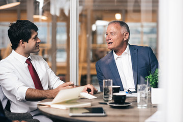 Passing on his business experience