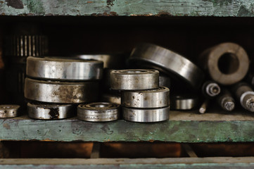 Old workshop with machine gear
