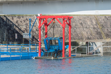 秋の千歳川 インディアン水車 / 北海道 千歳市