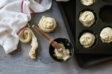 Modern pastries cruffins