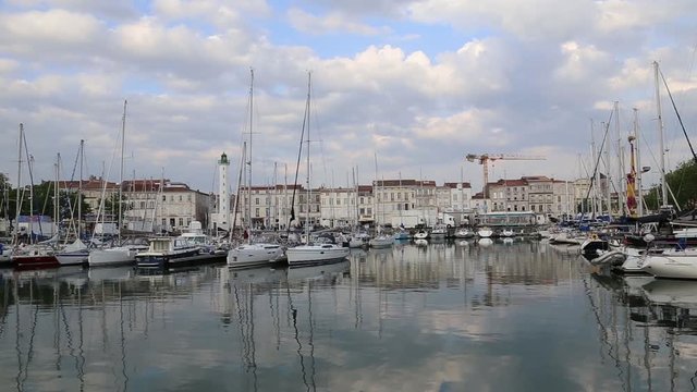 La Rochele France city Harbor